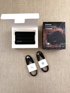 Samsung T7 Shield 4TB Portable SSD (MU-PE4T0S/AM, Black, IP65, USB 3.2 Gen 2)